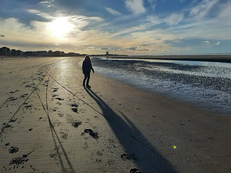 Daily walks on the beach Nieuwpoort January 2023